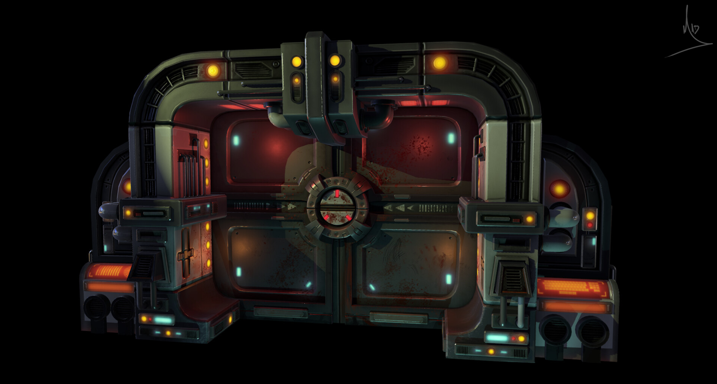 SciFi Door - Texturing