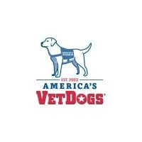 Logo of America's VetDogs featuring a dog silhouette and text