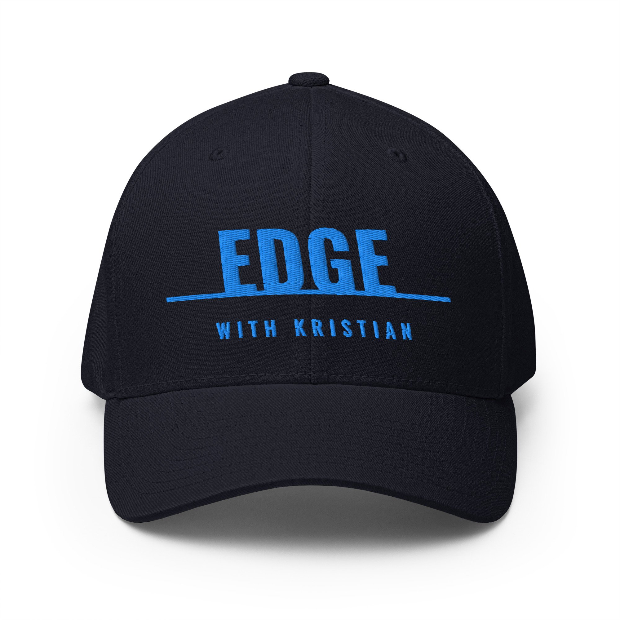 Black structured cap with Edge logo
