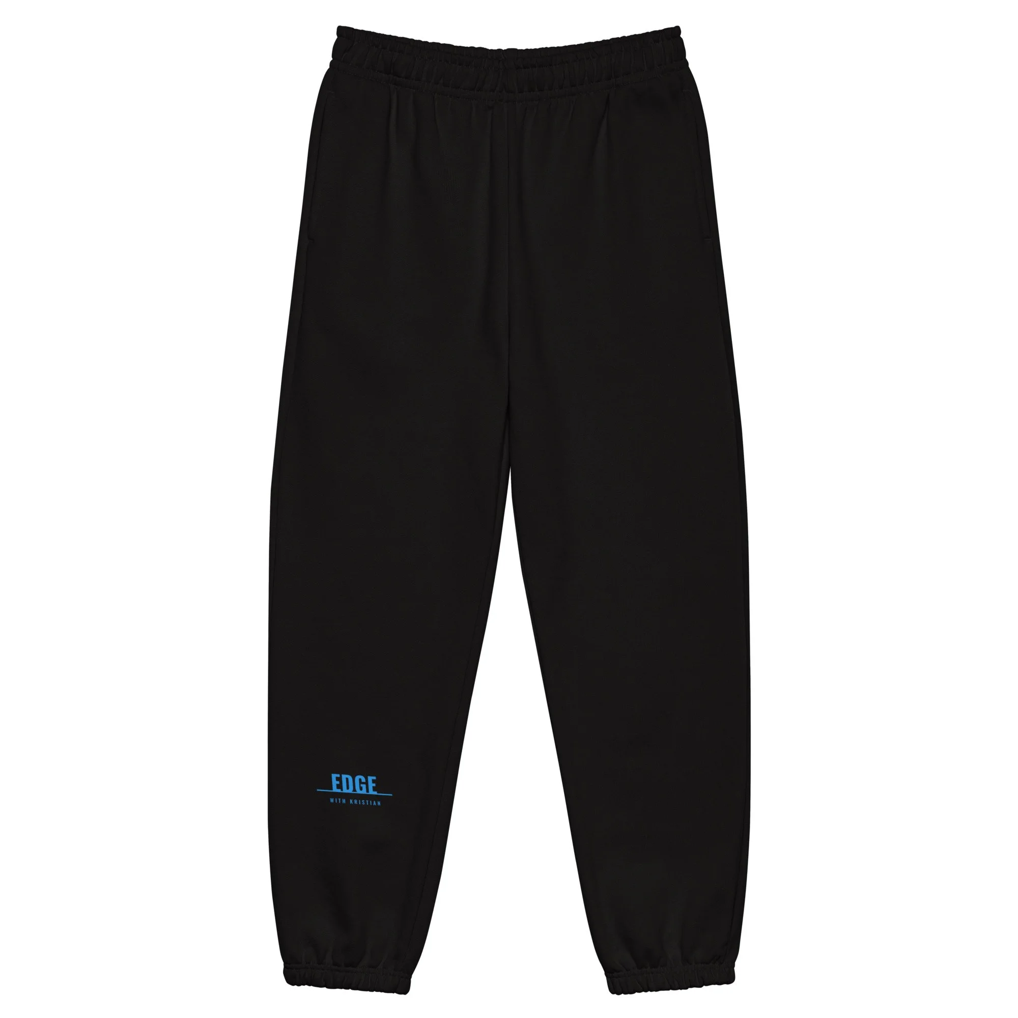 Black recovery day joggers with Human Performance Edge branding