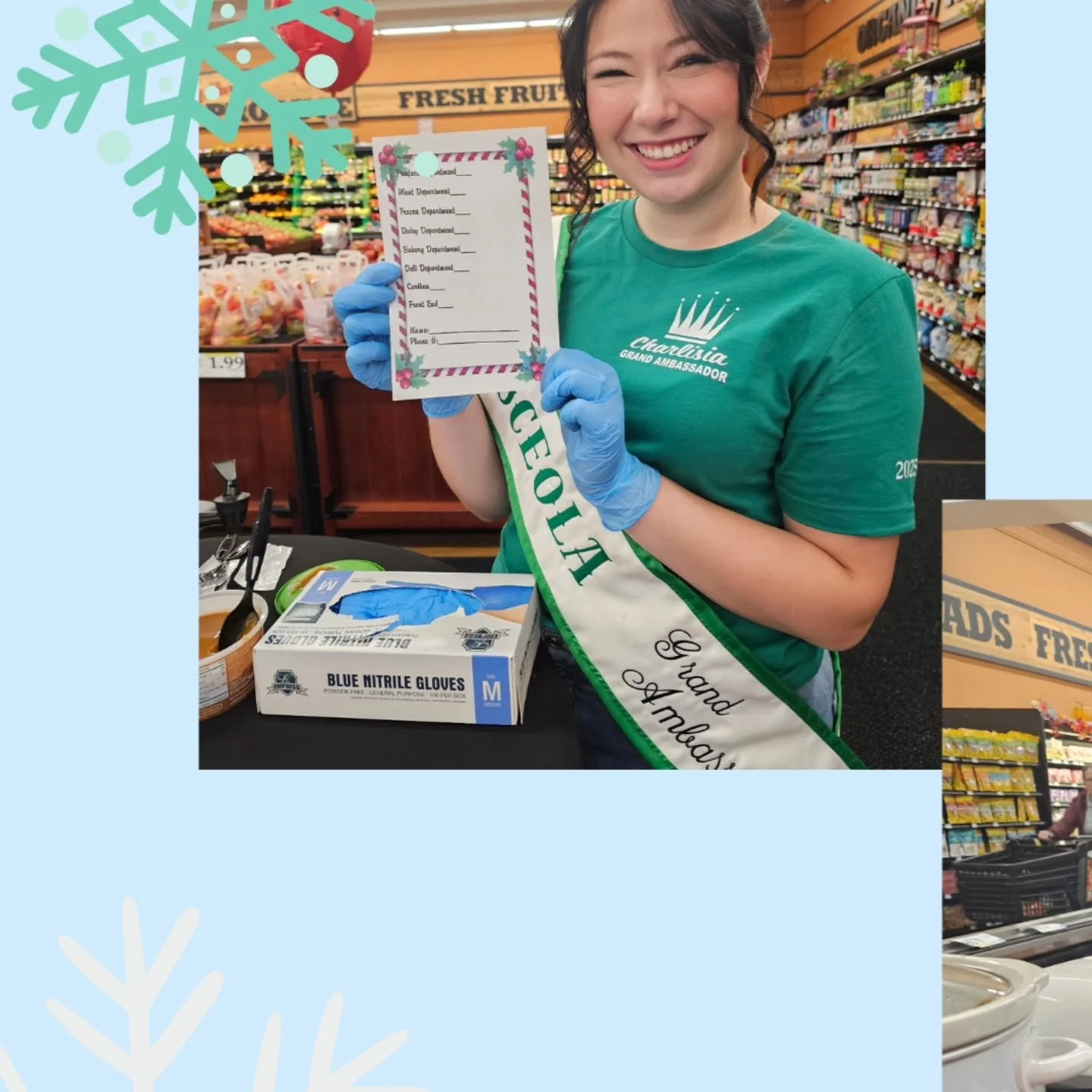 So much holiday fun at the Taste of the Holidays event at Dick's Fresh Market! 🎄 Loved sampling all the festive treats. ✨