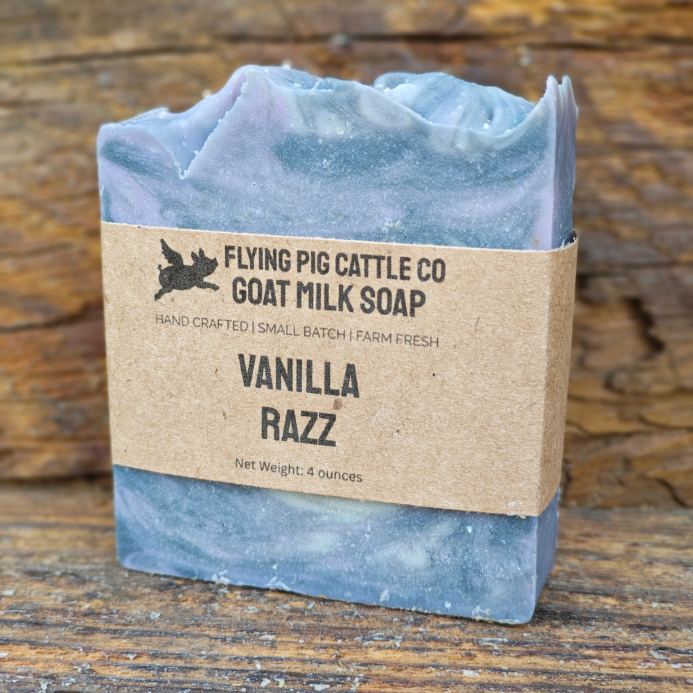 Vanilla Raz Goat Milk Soap