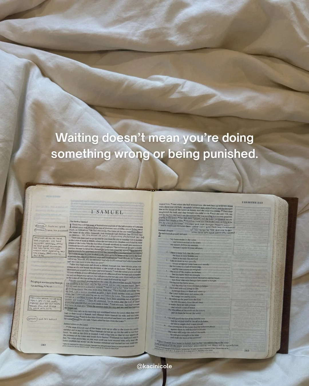 Good things aren&rsquo;t necessarily a reward for doing something right, just like hard things often aren&rsquo;t a punishment for doing something wrong.

Waiting isn&rsquo;t God withholding from you. It simply means you&rsquo;re in the middle of a m