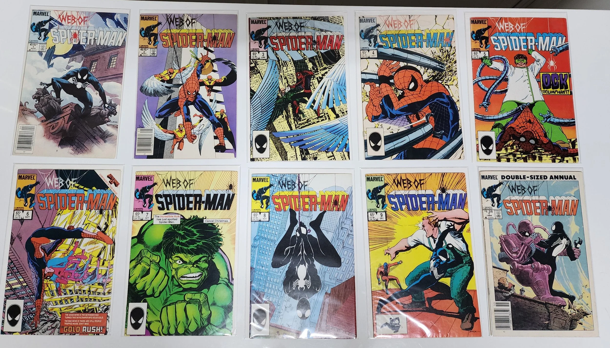 Web of Spider-Man #1–9 + Annual #1 | Complete Early Issue Lot | Marvel Comics