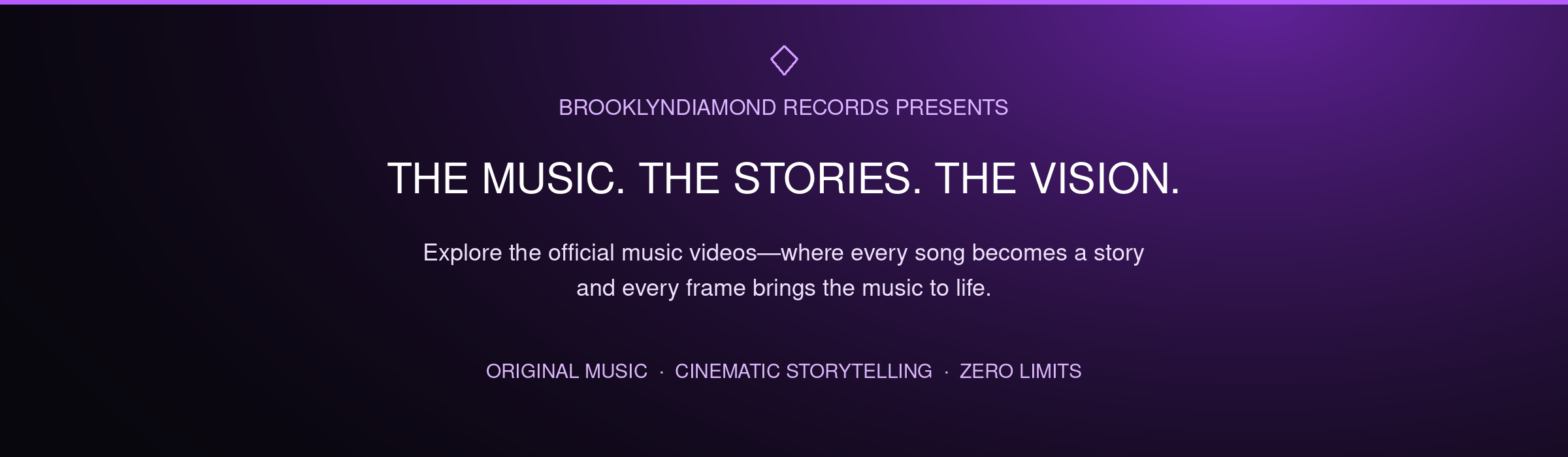 BrooklynDiamond Records presents: The Music. The Stories. The Vision. Music videos featuring cinematic storytelling and original music.