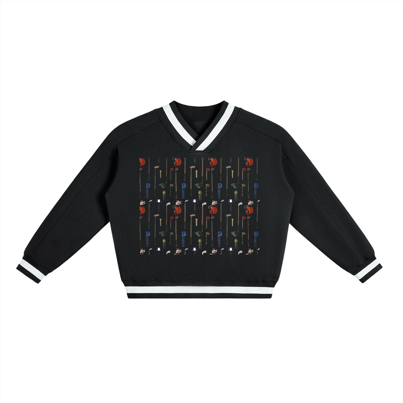 V-Neck Contrast Collar Boxy Sweatshirt-mockups-1.png