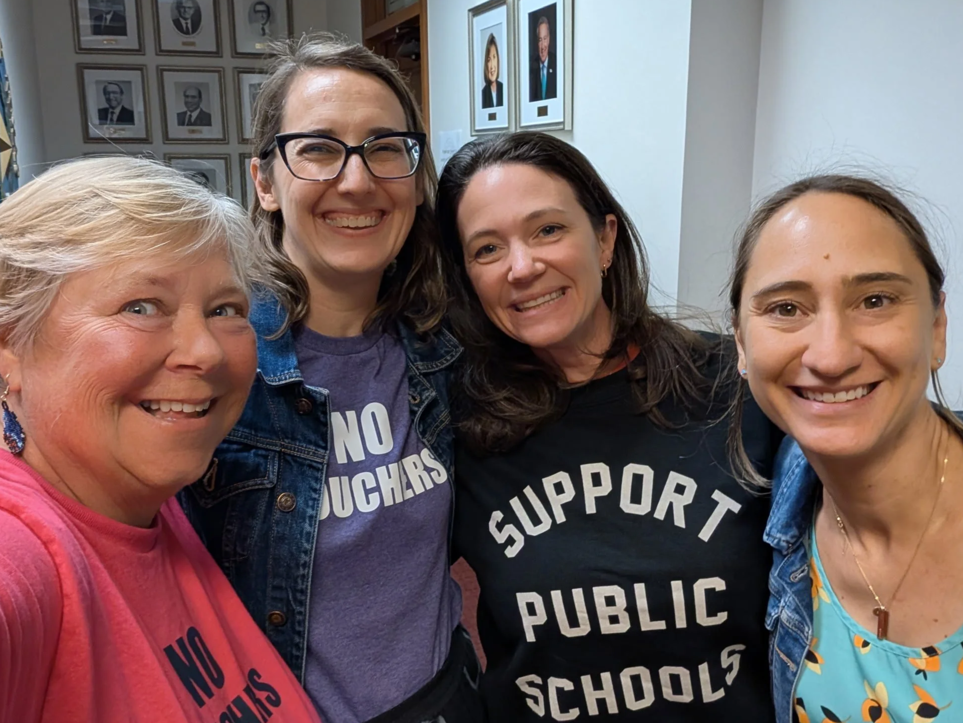 Advocating for public school funding at the Capitol during the 89th legislative session