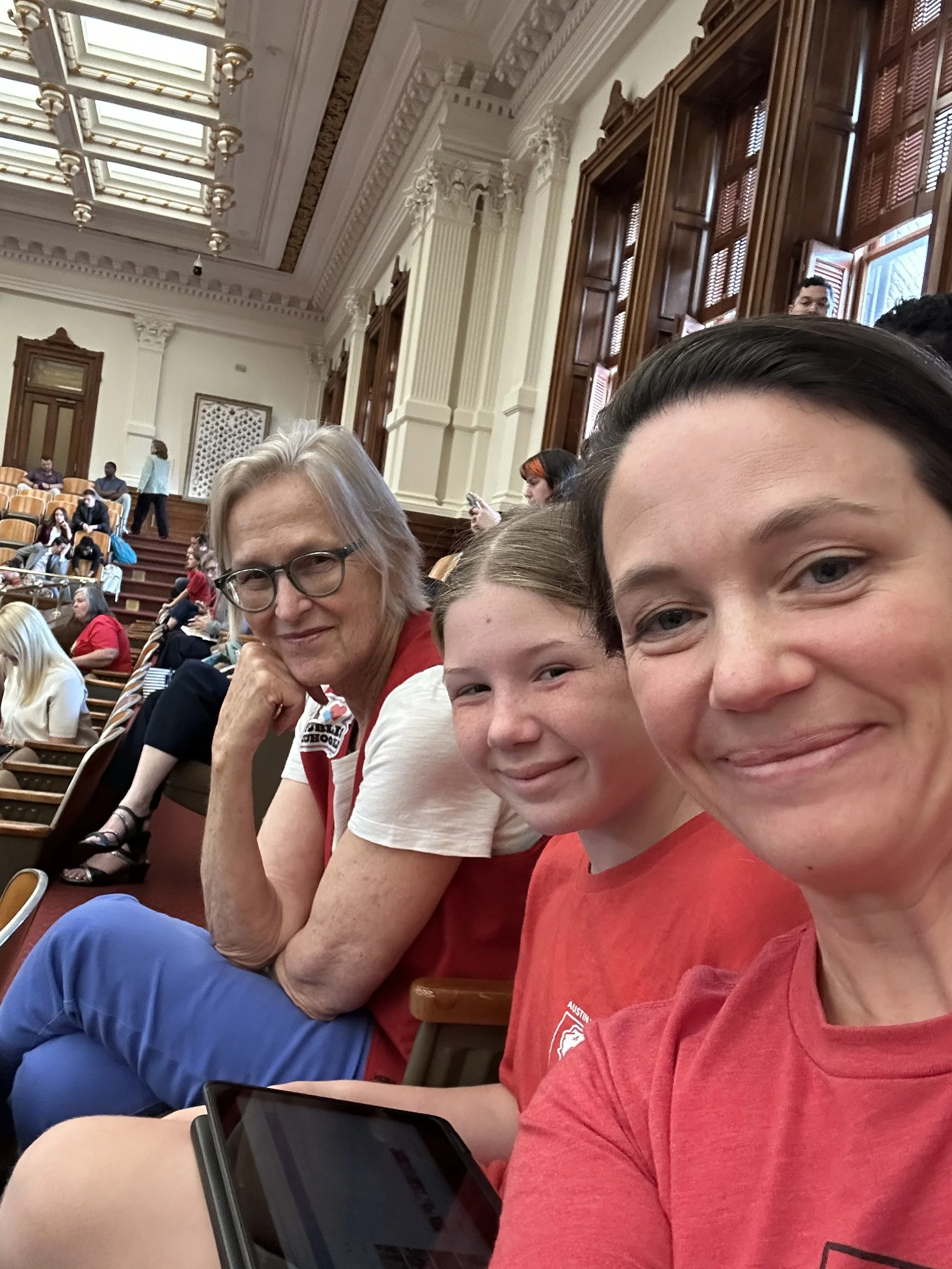 Three generations at the Capitol to hear the voucher debate
