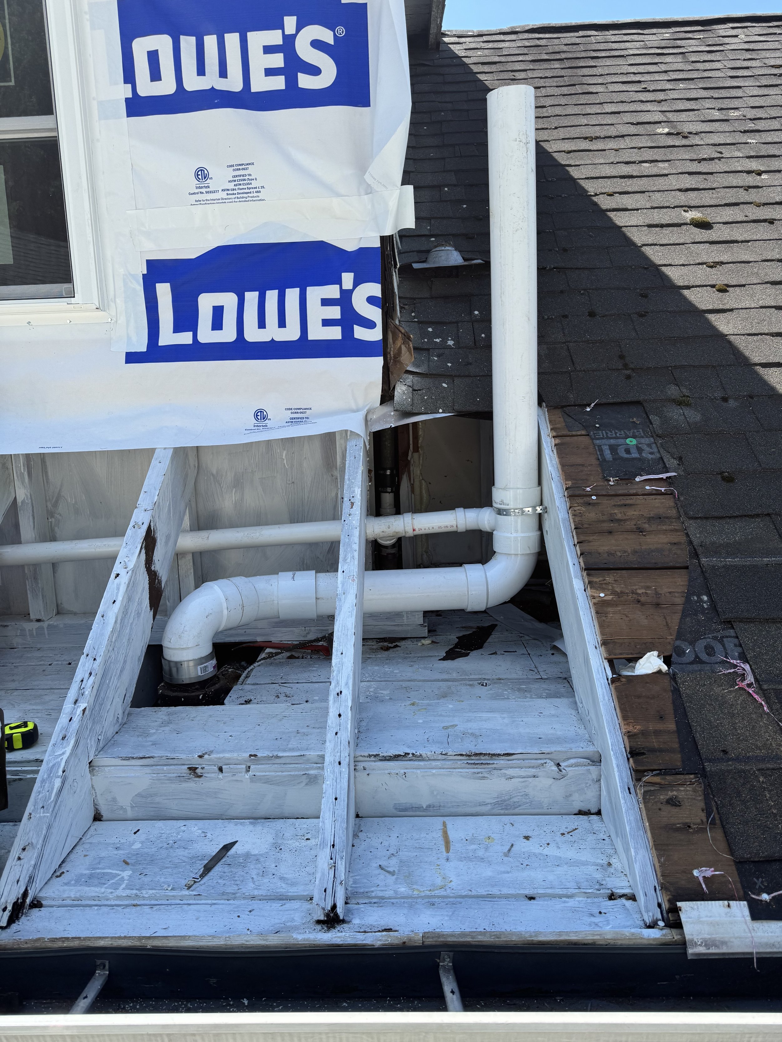 One Roof Vent Instead of Three