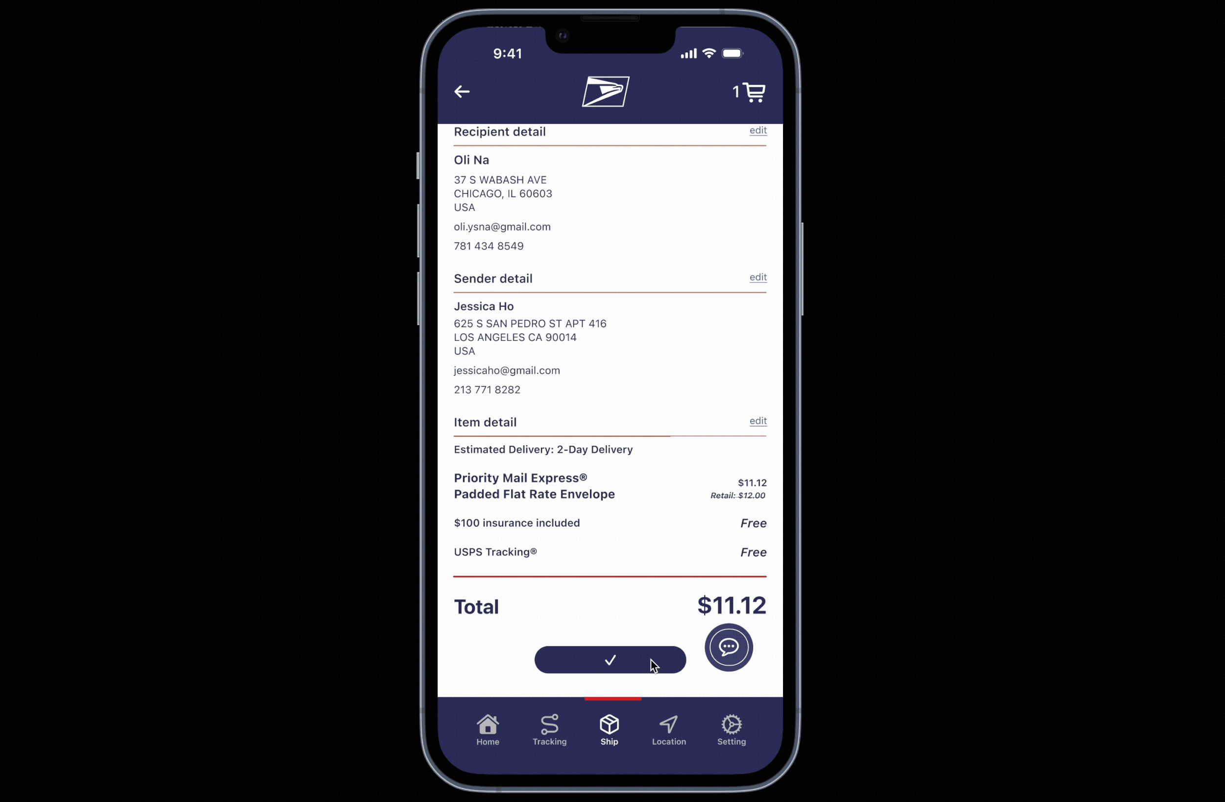 Cart to checkout flow.gif