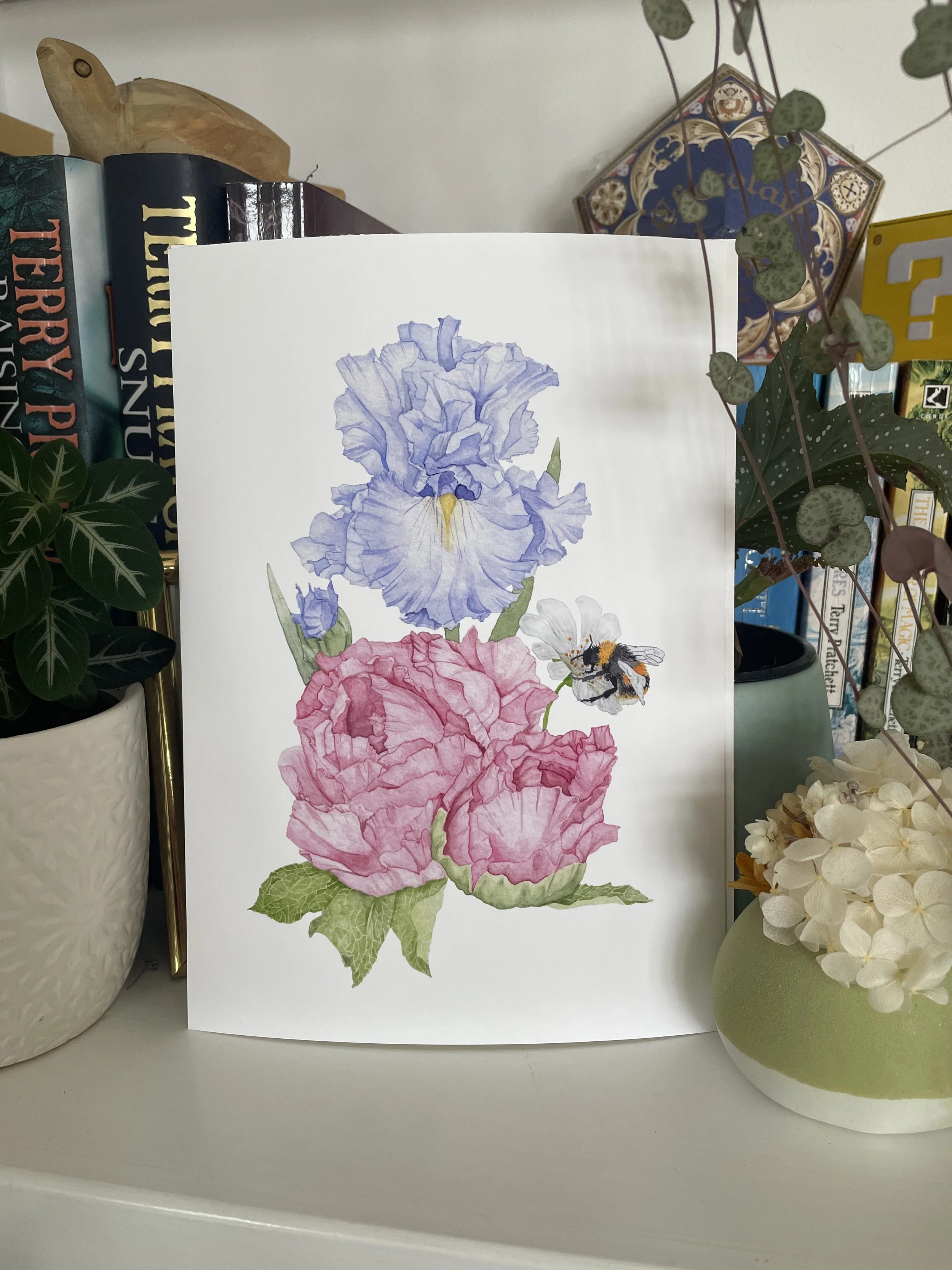'Nature's little postman' Watercolour print