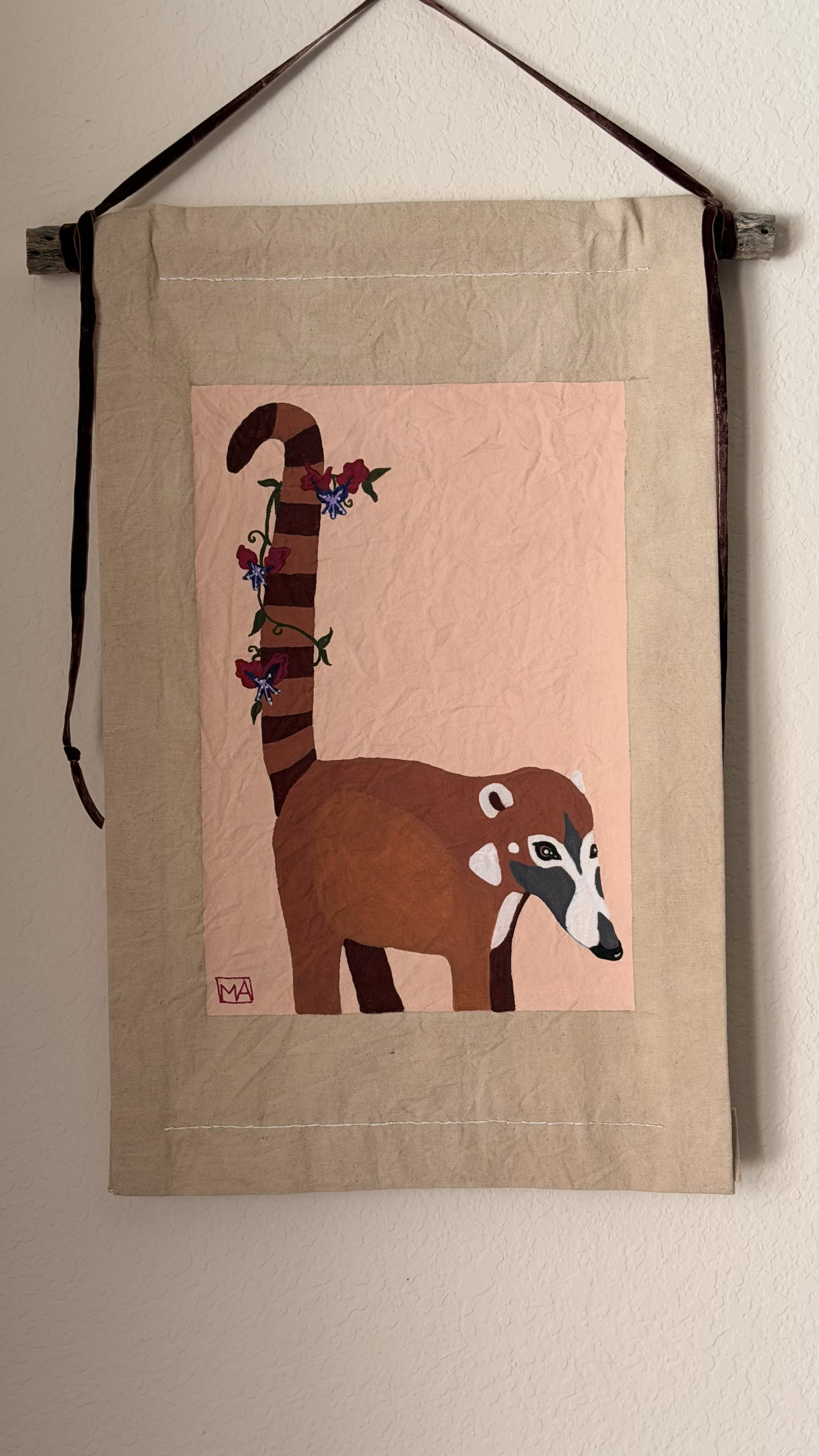 Unexpected: Coatimundi + Cuphea
