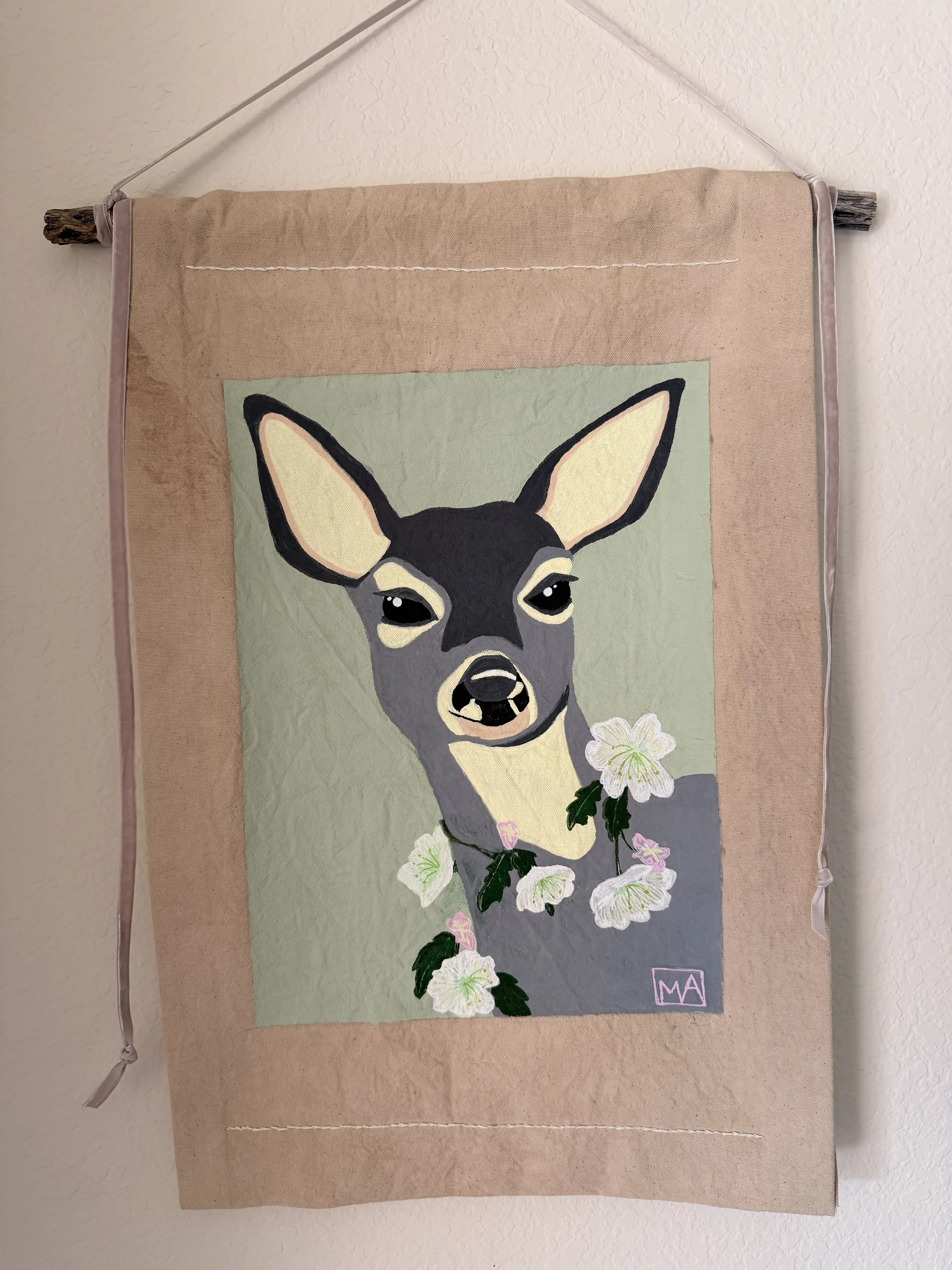 Trust: Deer + Evening Primrose