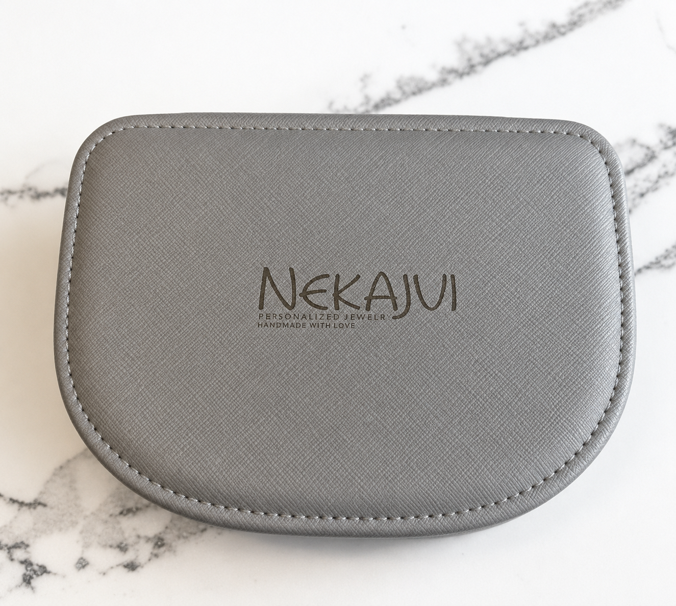 Luxurious Travel Size Leather Jewelry Box (Medium)