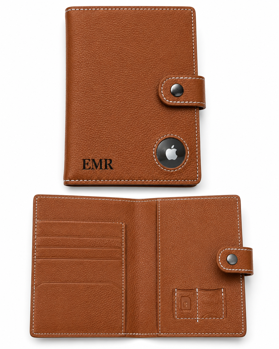 Genuine leather passport holder (Airtag optional)