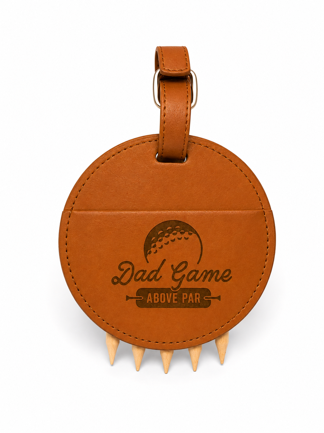 Engraved Golf Bag Tags with Golf Tees