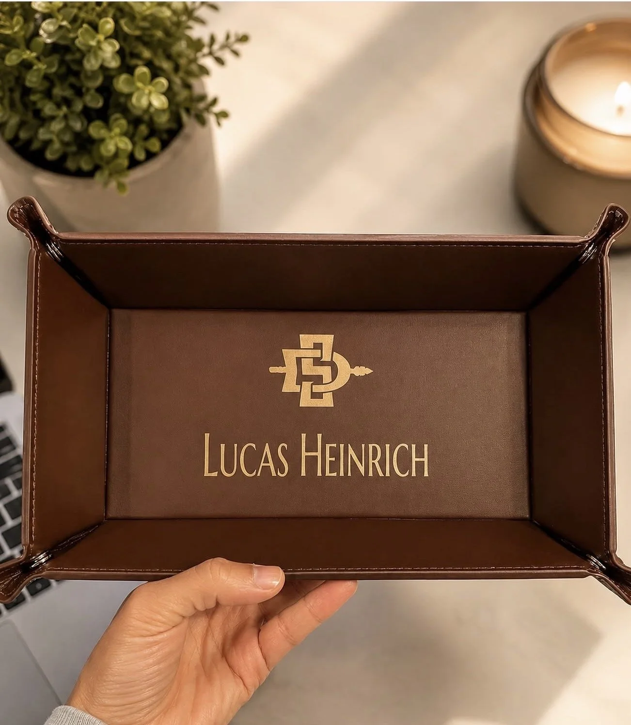Leather  Valet Tray