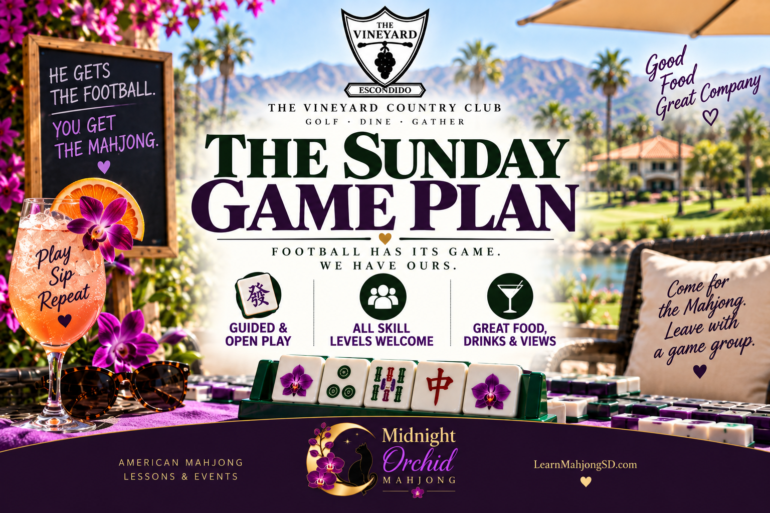 Sunday Game Plan: American Mahjong at The Vineyard