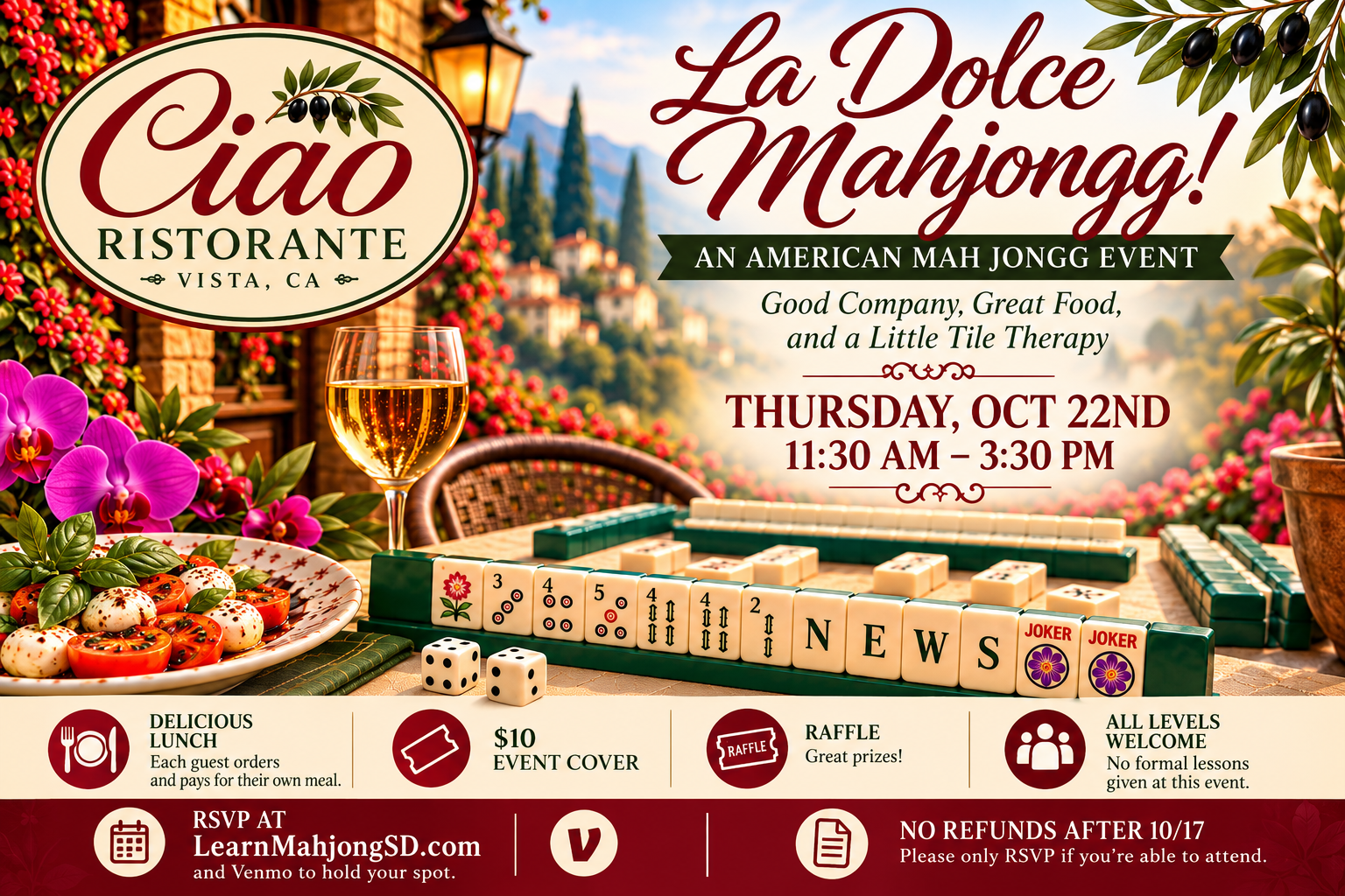 La Dolce Mahjongg @ Ciao Ristorante