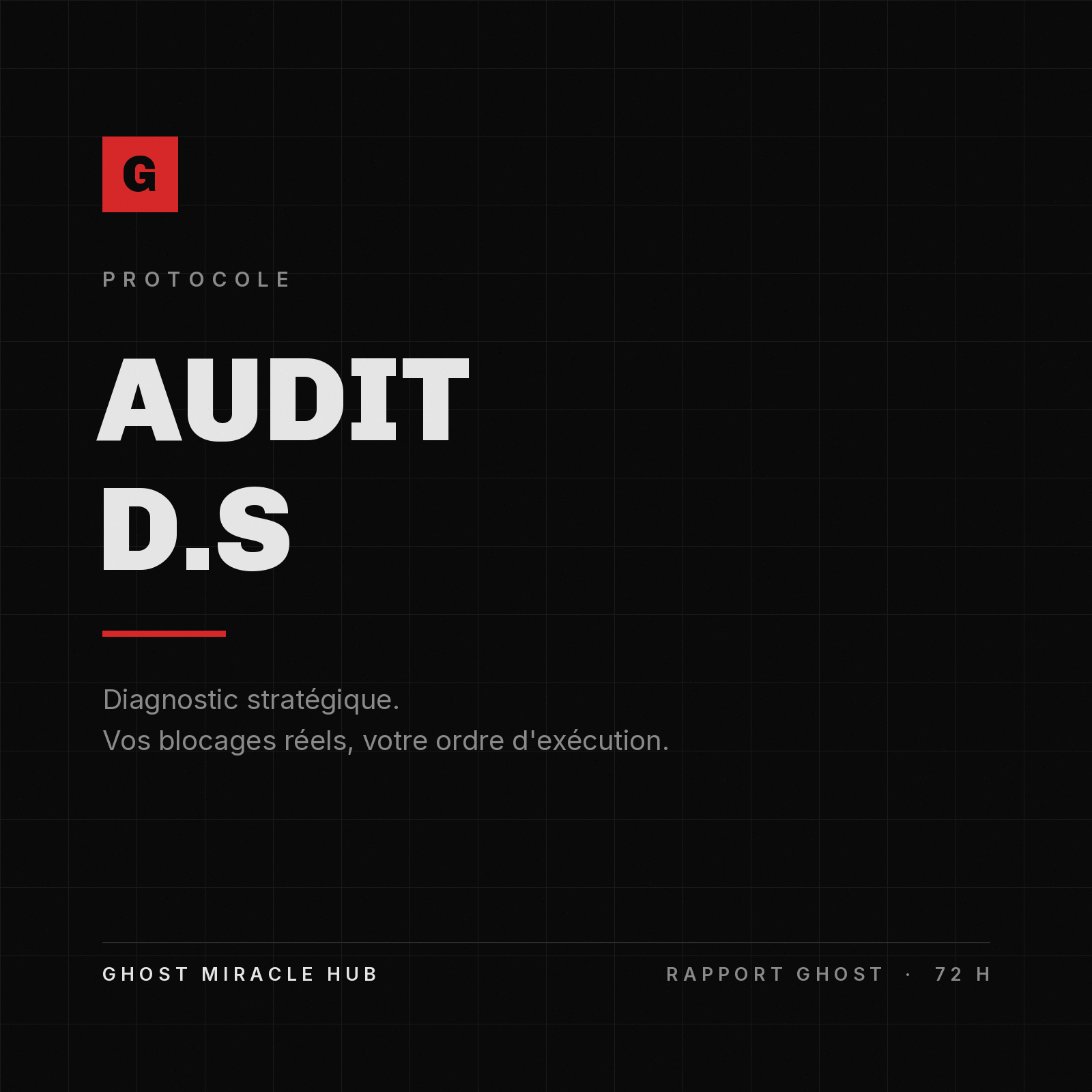 PROTOCOLE : AUDIT D.S