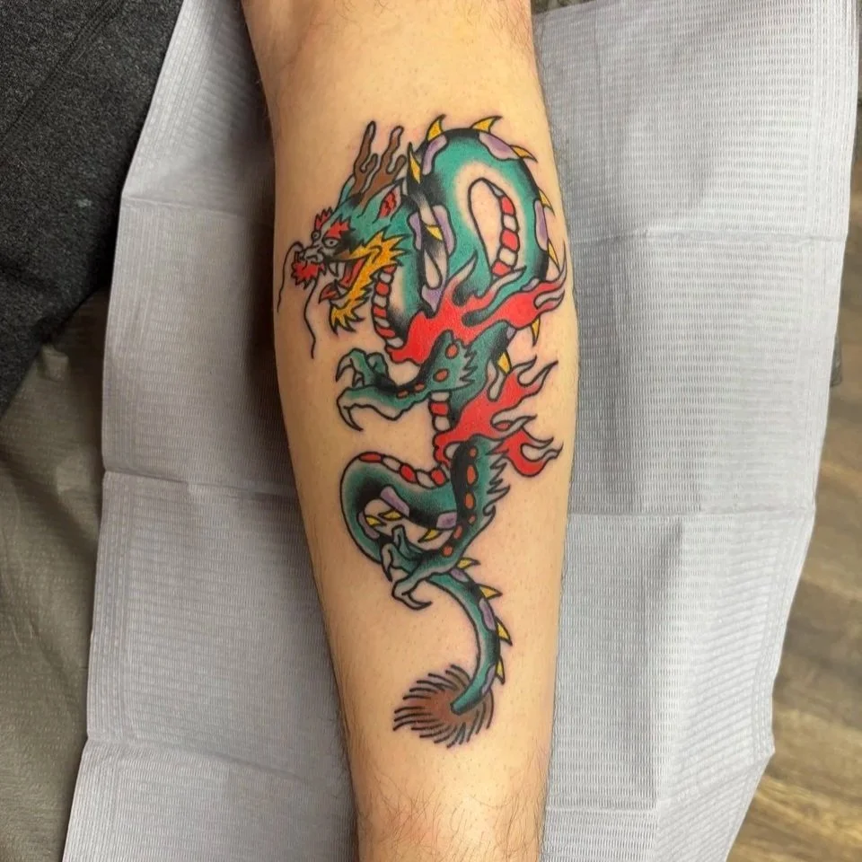 Colour Traditional Tattoo Flash Custom