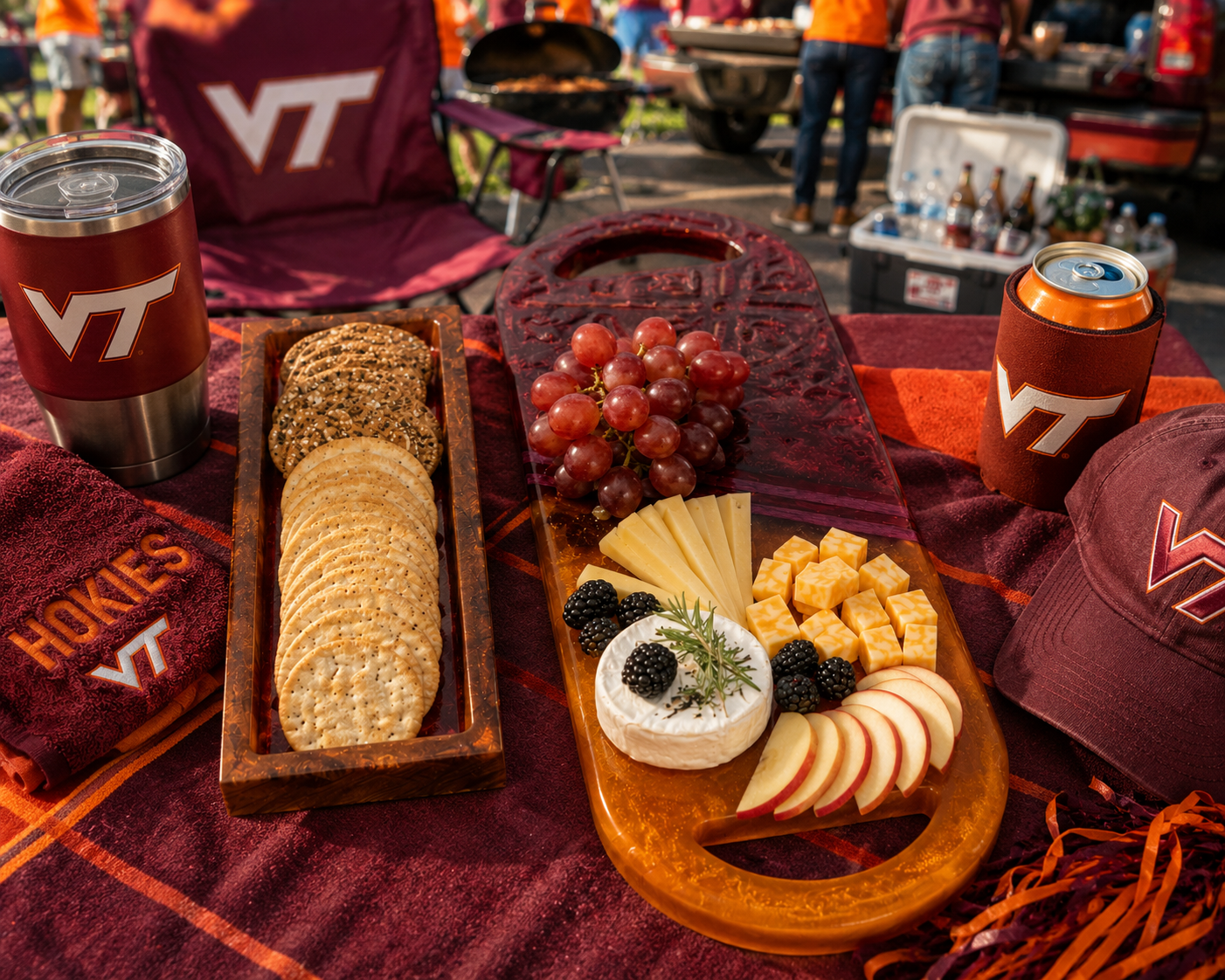 Touchdown Set ~ Stadium Tray with Bottle Opener