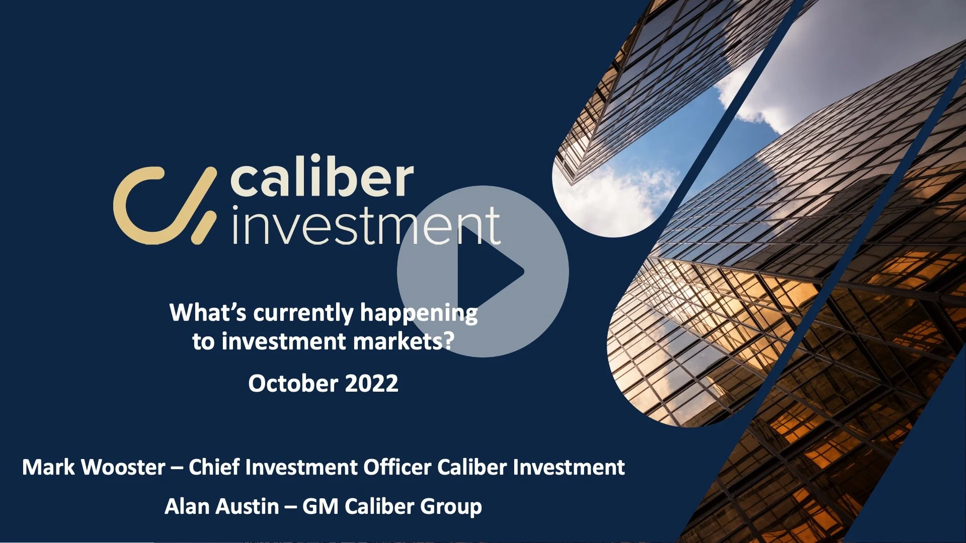 What is happening to investment markets?