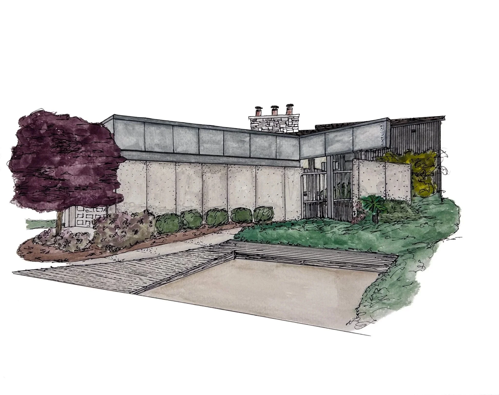RLO Studio Watercolor House Portrait