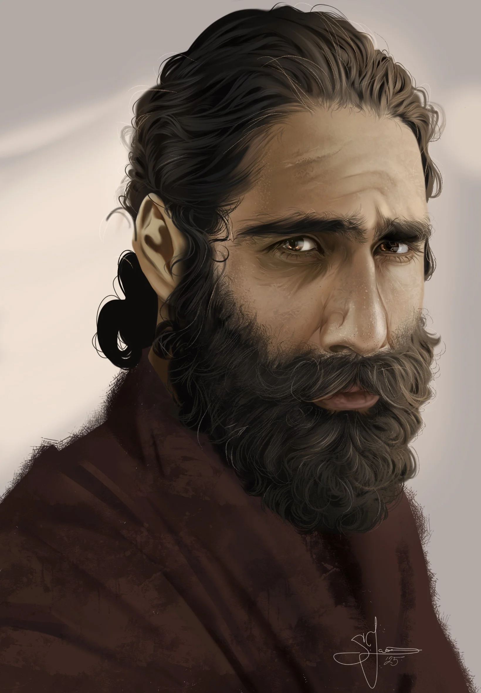 Faces of the Bible - Paul on Canvas