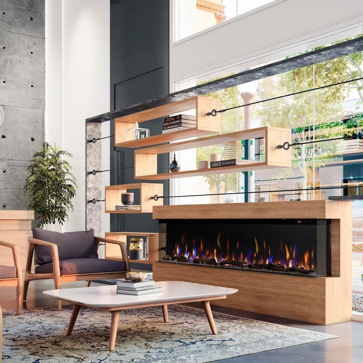 Dimplex Ignite Bold 88" Built-In Linear Electric Fireplace