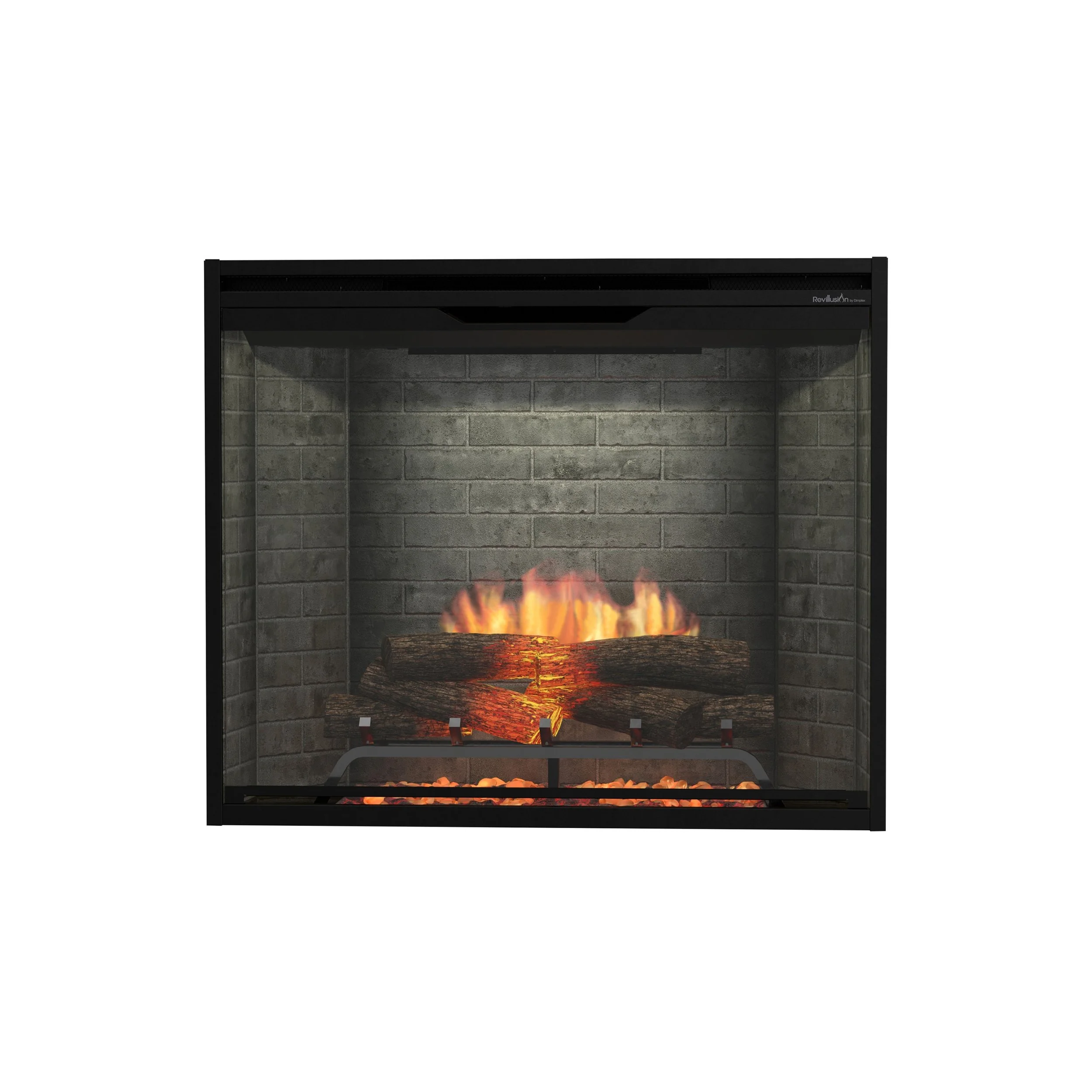 Dimplex Revillusion 36" Portrait Built-In Electric Firebox - Neutral Brick