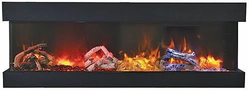 Amantii Symmetry Xtra Tall Bespoke 100" Indoor/Outdoor Built-In Electric Fireplace