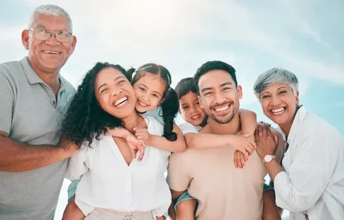A family enjoying time together