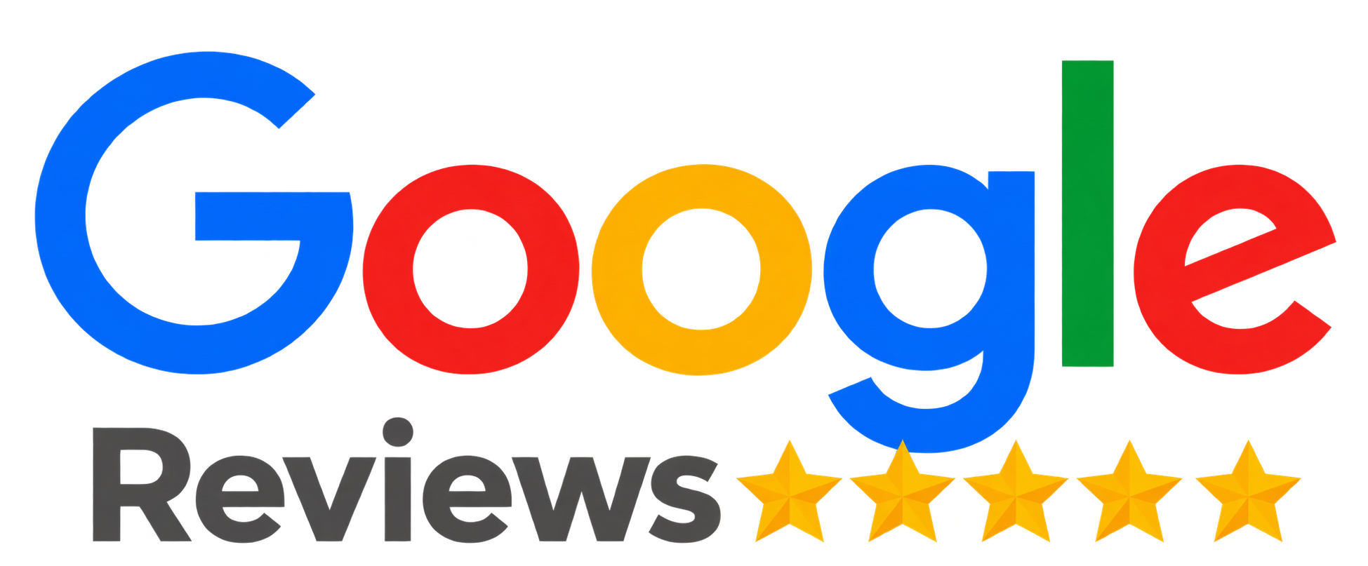 Google Reviews logo with five gold stars