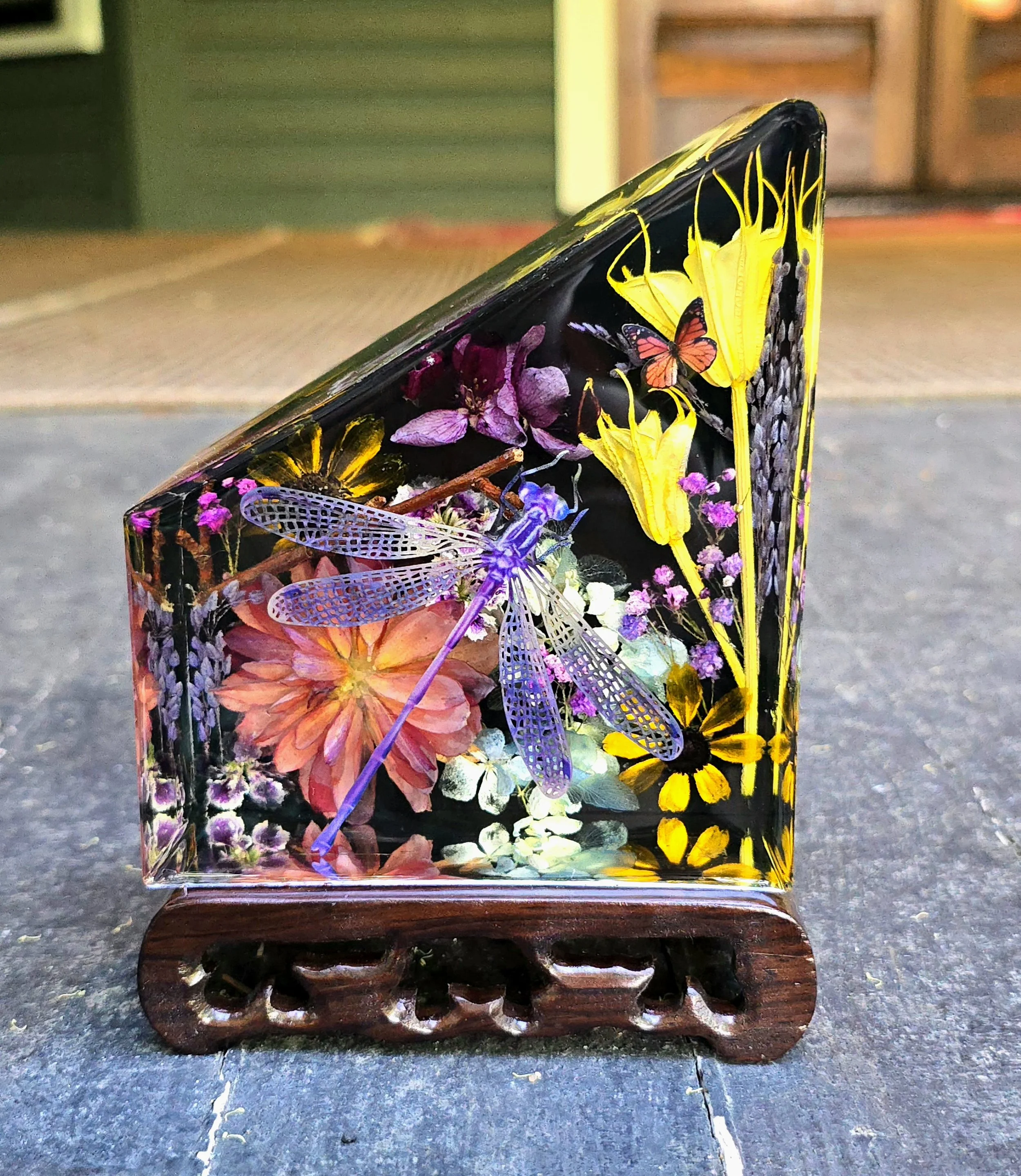 5" Wide 6" Tall Dragonfly Decor