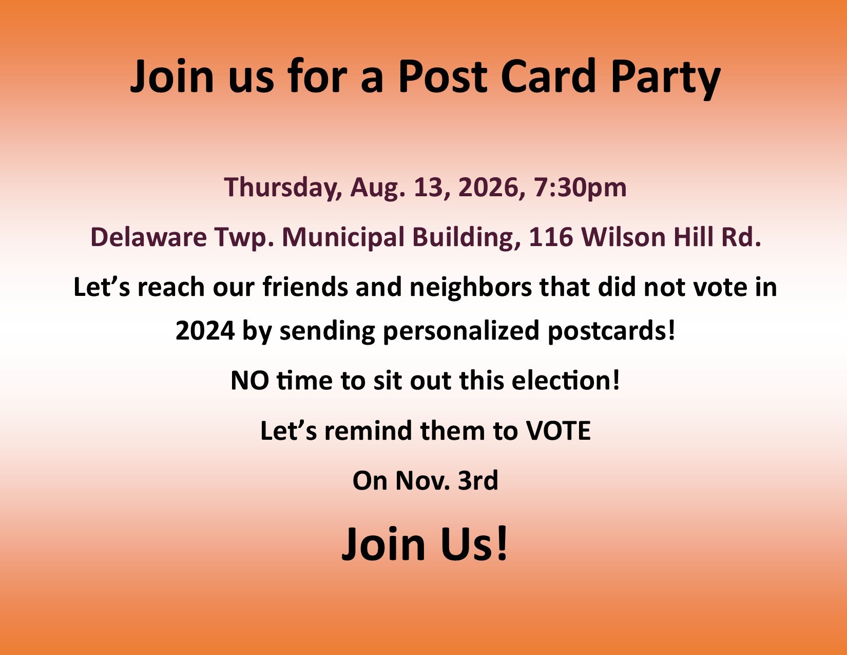 Postcard Party