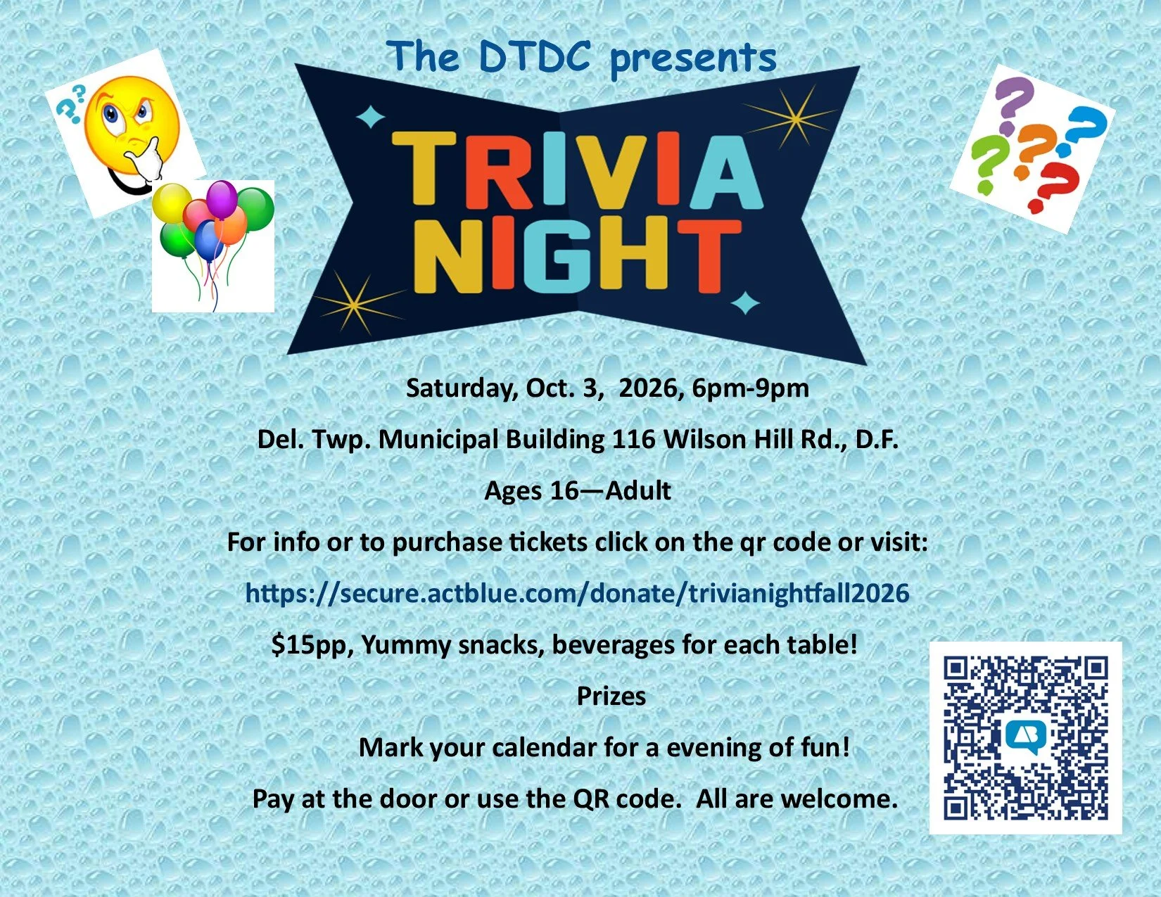 Trivia Night Fundraiser