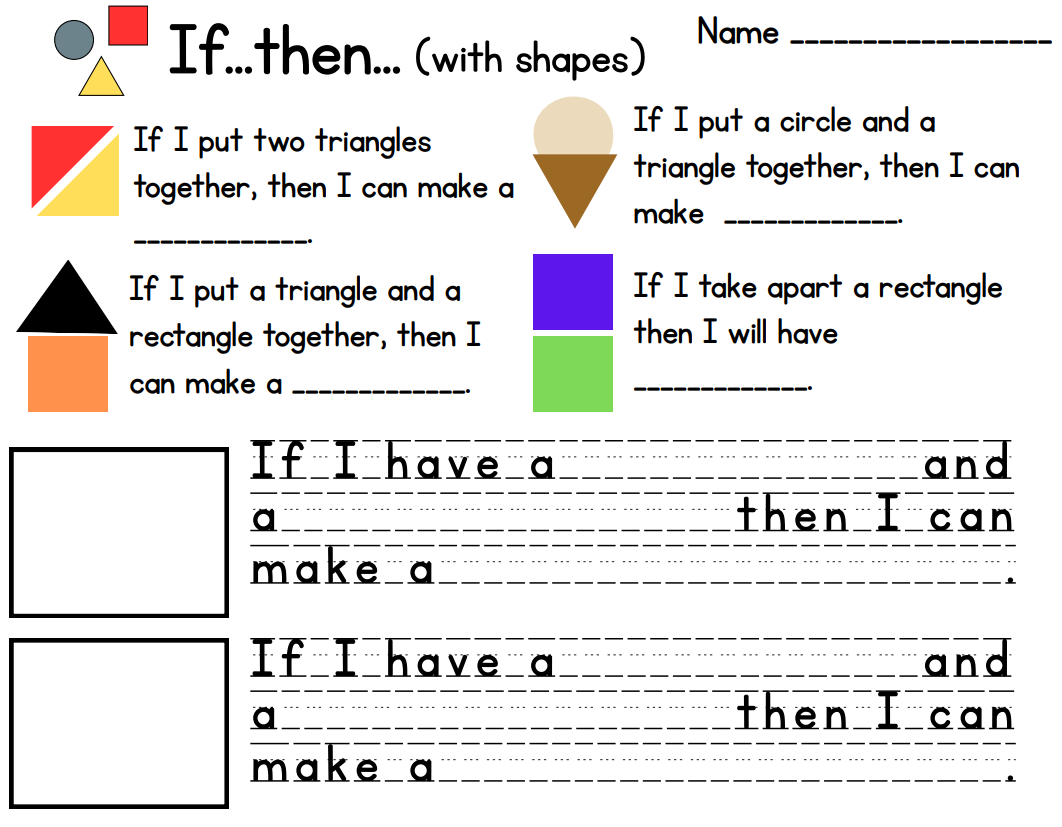 Lesson Plan & Worksheet: Conditional Clauses in Shapes