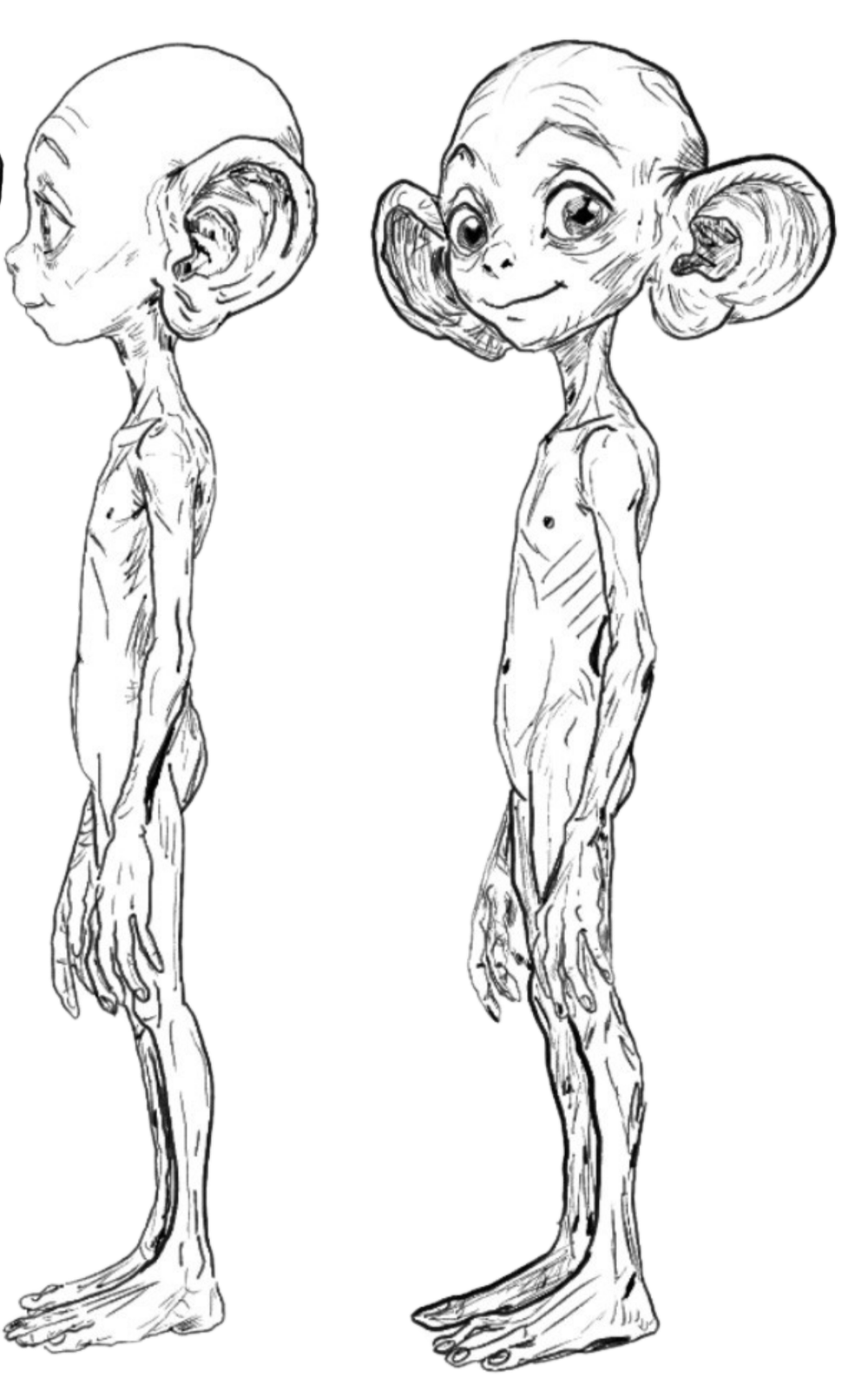 Full-body character drawing of Glorb.