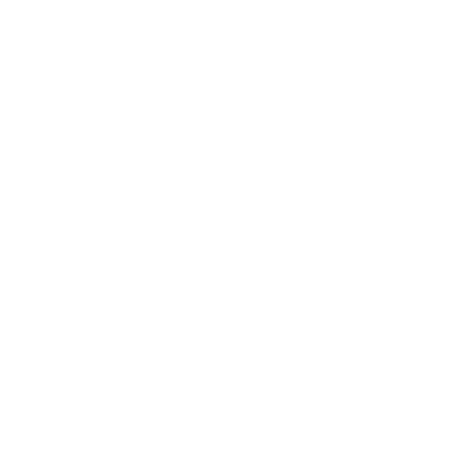 A white checkmark inside a white spiky circular border on a black background.