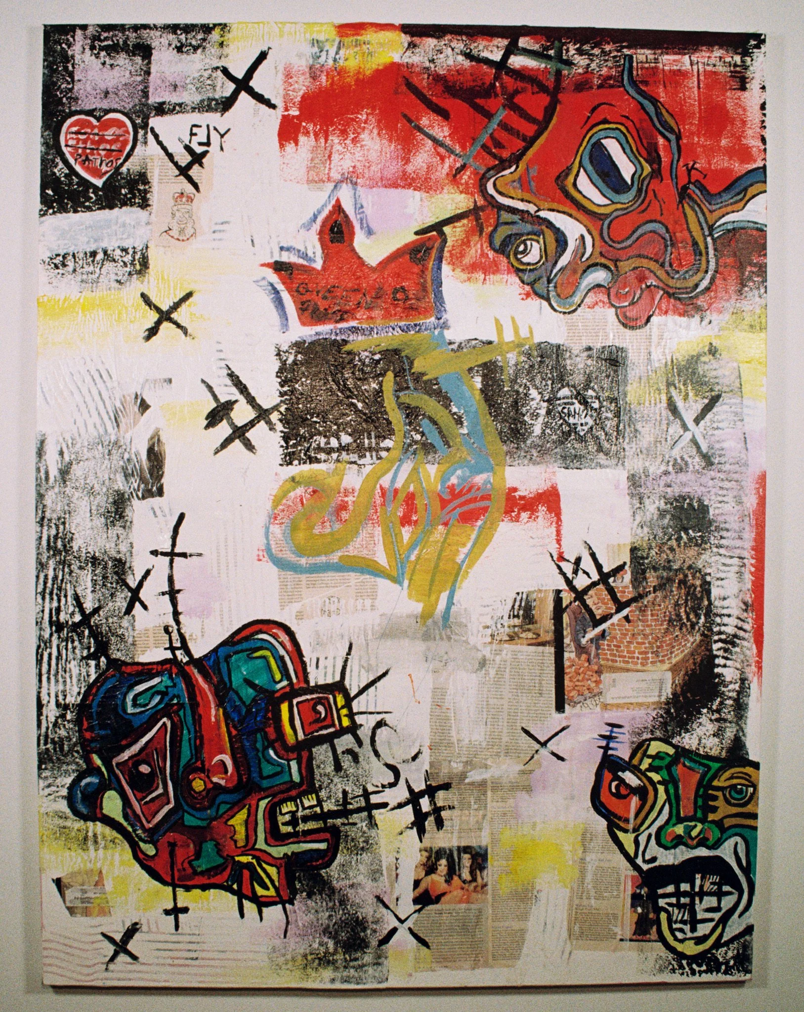 Pathos
(36"x 48")
Acrylic and Oil on Canvas with Newspaper/Magazine
(2021)
