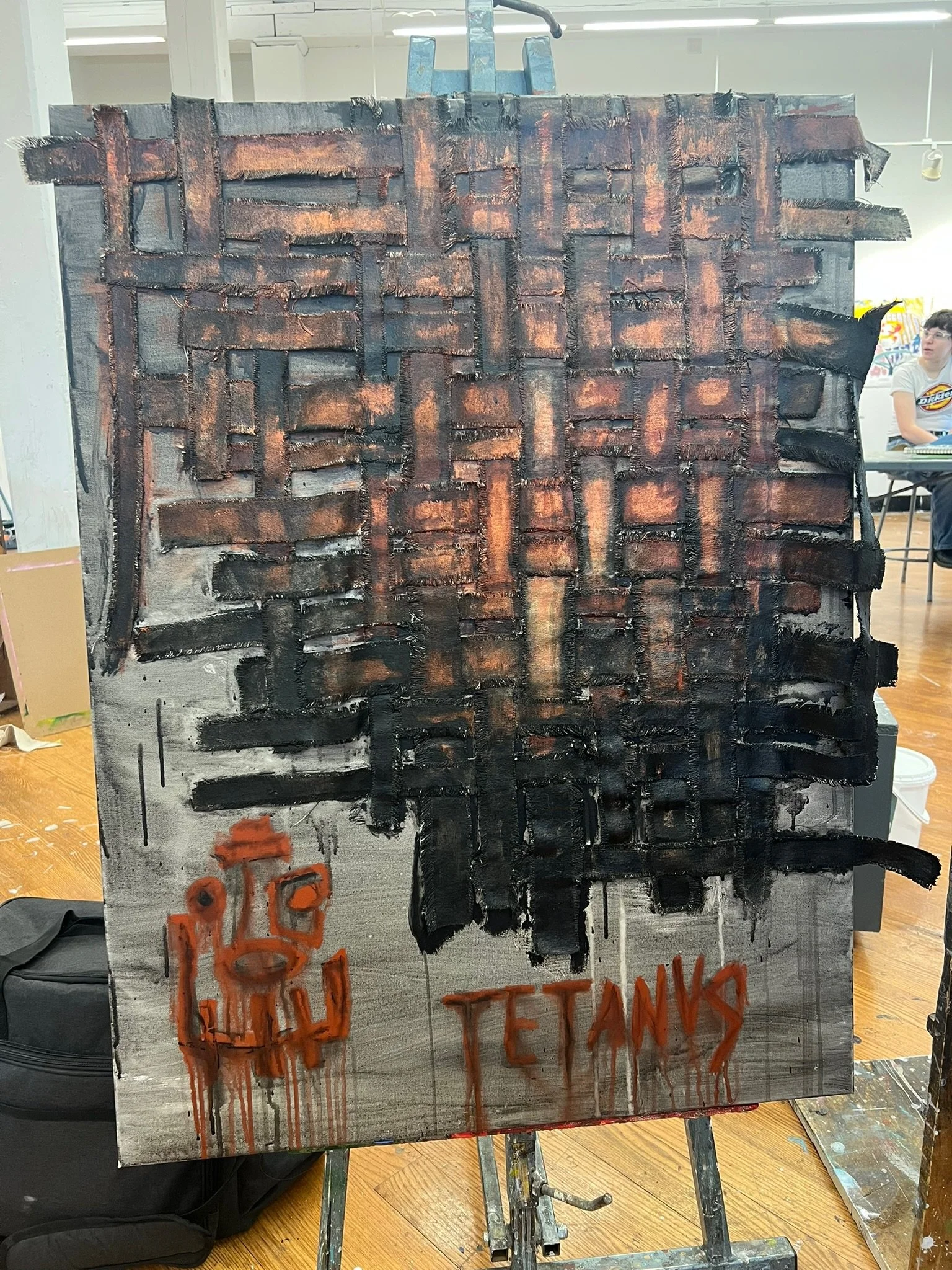 Untitled (Tetanus)
(30”x40”)
Acrylic on stretched/woven canvas
(2025)
