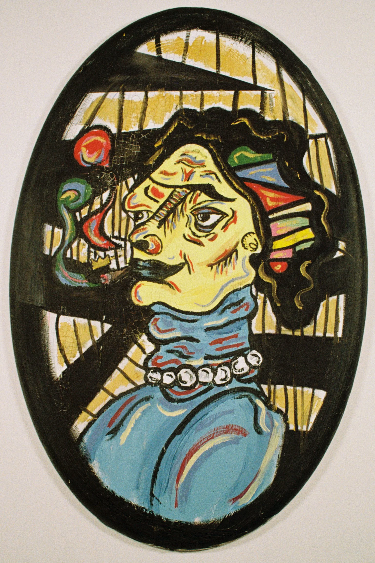 Portrait of Hysteria
(23"x24")
Acrylic Paint & Oil Paint on Canvas with Crackle Paste
(2021)
