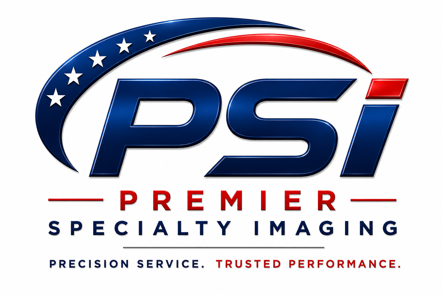 Premier Specialty Imaging logo representing an OEM-trained medical imaging equipment service company specializing in preventive maintenance, corrective maintenance, technical support, and diagnostic imaging systems.