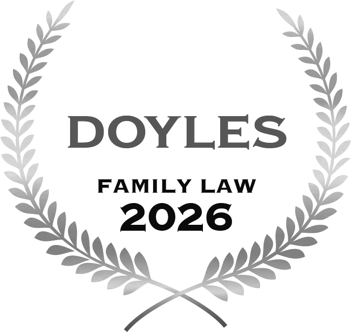 2026 Doyle’s Guide as a leading Australian Family Law Senior Counsel or Junior Counsel. The list details Senior Counsel and Junior Counsel practising within the areas of family law, matrimonial and custody matters across all Australian legal markets