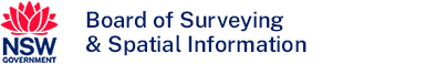 Logo of the NSW Government Board of Surveying & Spatial Information
