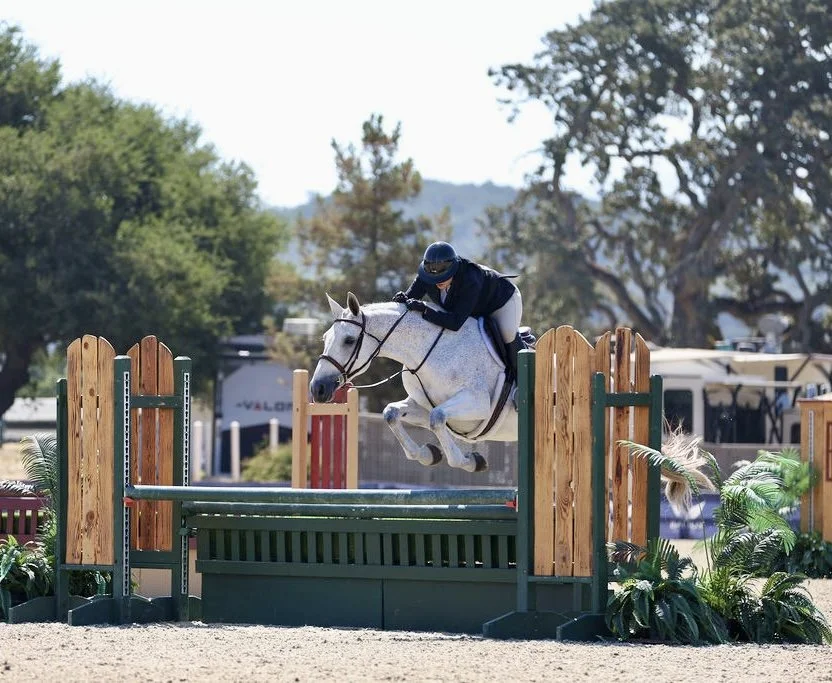Photos of Seascape Sport Horses riders competing in hunters, jumpers, and equitation on the A-circuit in Gilroy, CA and across NorCal.