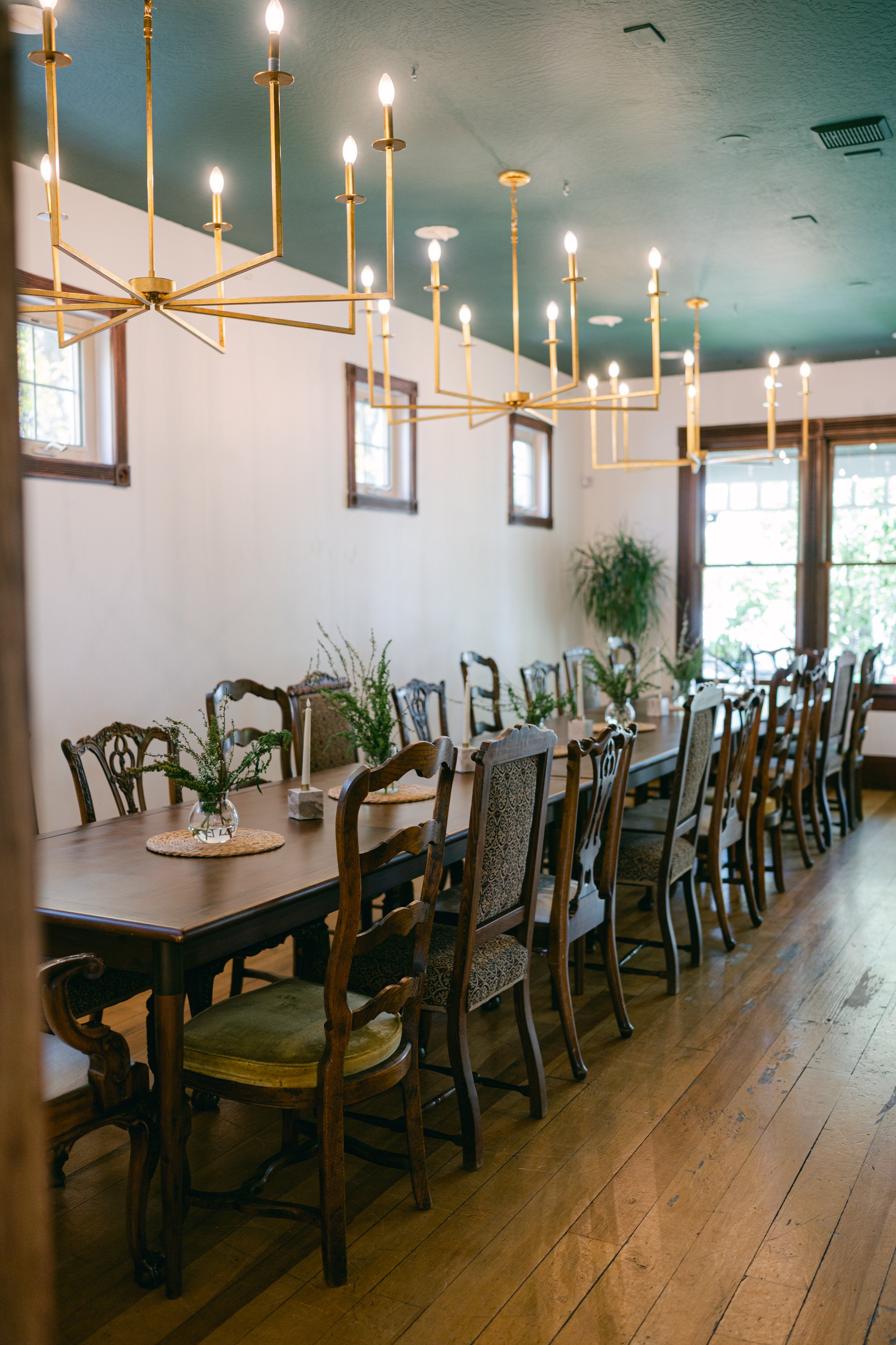 The dining space at Flow's Boutique Venue in downtown Reno.