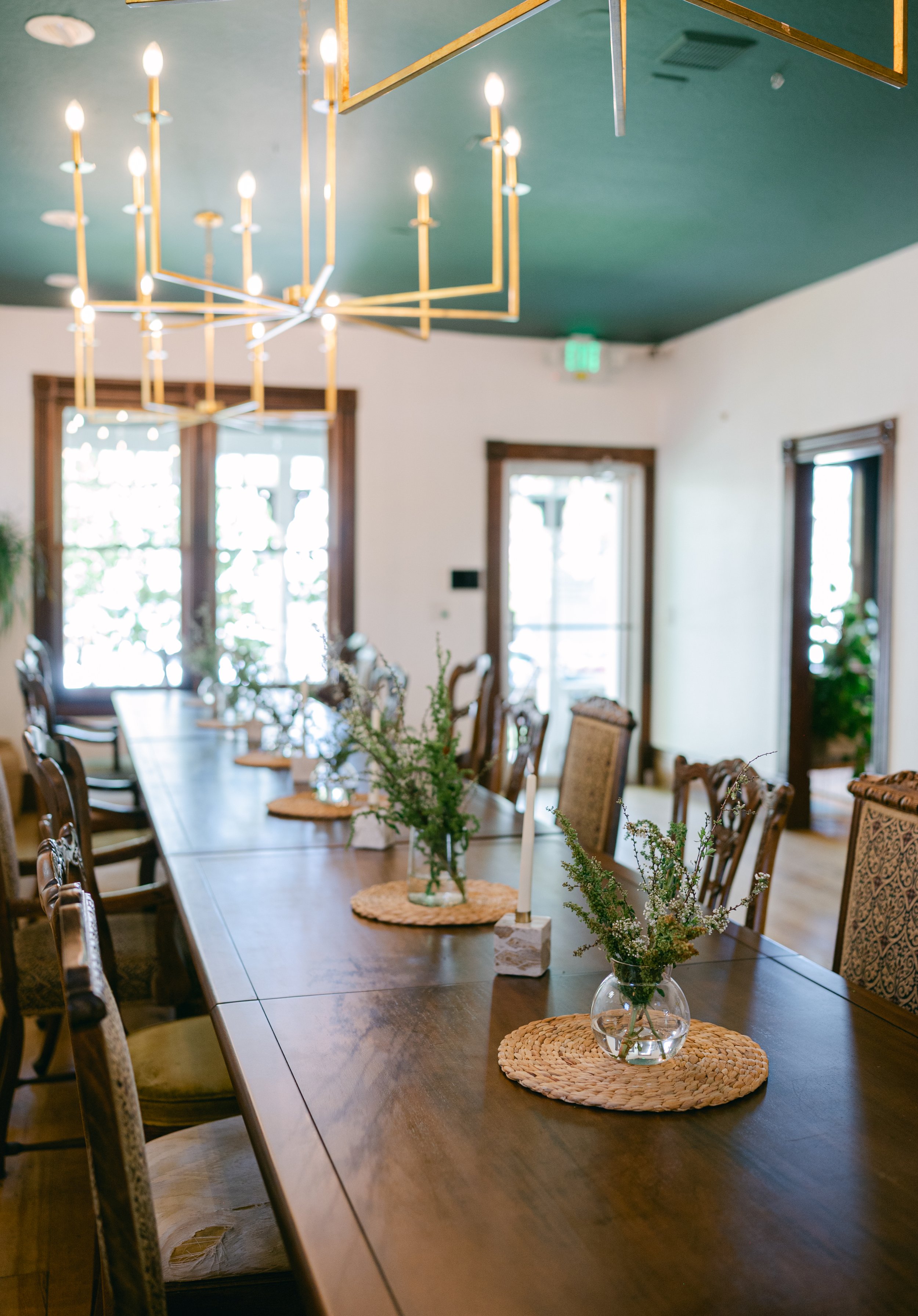 The dining space at Flow's Boutique Venue in Reno.