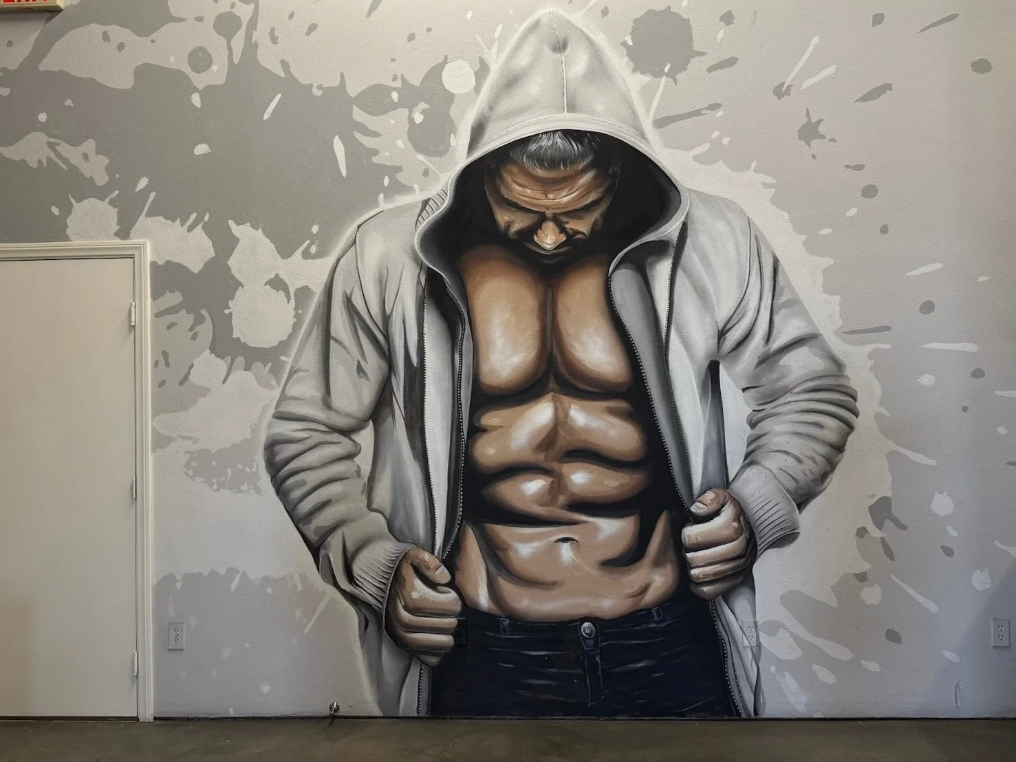 Large hand-painted commercial brand mural for Vital 4U in Indio, California by SoCal Murals
